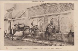 Afrique,MAROC,rabat,FONTA INE DE LA RUE DES CONSULS,agenda PLM 1923,et Barreau - Rabat