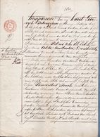 1841 - AKTE - VERKOOP " HAGELVELD " Door PETRUS VAN DER EEKEN ( Oordegem ) Aan B. SONCK ( Letterhoutem ) - Documents Historiques