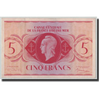 Billet, Afrique-Équatoriale Française, 5 Francs, L.1944, KM:15C, SPL - Gabon