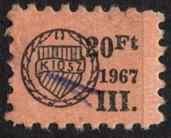 Hungarian Association Of Craftmen - Artisan KIOSZ / Charity Aid Member Label / Vignette / Cinderella - Used 1967 HUNGARY - Service