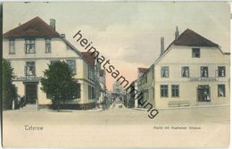 Teterow - Rostocker Strasse - Markt - Apotheke - Gasthof Von Ernst Garnatz - Verlag Verlag B. Rubach Teterow - Teterow