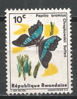Rwanda 1965. Scott #114 (U) Papilio Bromius Chrapkowskii Suffert, Butterfly - Oblitérés