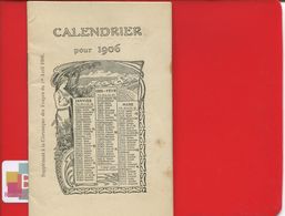 CALENDRIER 1906  Supplément Chronique Des Vosges 1er Avril 1906 Imp Cuny ST DIE Calendrier Illustré Politique - Klein Formaat: 1901-20