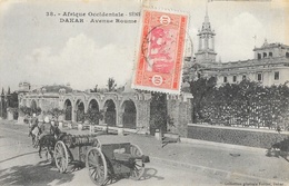 Afrique Occidentale - Sénégal, Dakar - Avenue Roume - Canon Tiré Par Un Cheval - Collection Fortier - Senegal