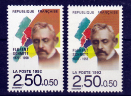 France 2749 Variété Visage Brun Clair Et Brun Sombre Schmidt Neuf ** TB MNH Sin Charnela - Unused Stamps