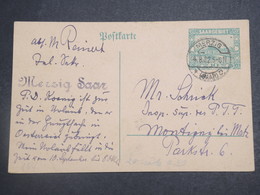 SARRE - Entier Postal De Merzig Pour Montigny Les Metz En 1922 - L 15153 - Ganzsachen