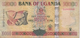 BILLETE DE UGANDA DE 10000 SHILLINGS DEL AÑO 2005 (ANTILOPE-DEER) (BANKNOTE) - Oeganda