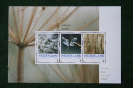 POSTSET Natuur/kunst Fotograaf Victor BOS 2016 Paardenbloem Bruinrode Heidelibel Grassen Gestempeld Used - Persoonlijke Postzegels