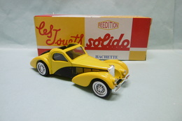 Solido / Hachette - BUGATTI ATALANTE 1939 Jaune BO 1/43 - Solido