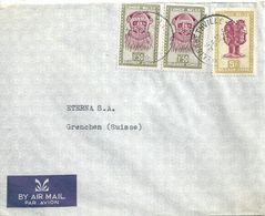 Airmail Brief  Elisabethville - Grenchen           1952 - Lettres & Documents