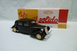 Solido / Hachette - CITROEN 15 CV Traction Avant 1939 Noir BO 1/43 - Solido