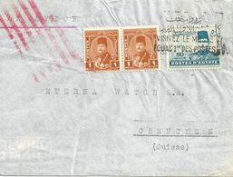 Brief  Cairo - Grenchen              1945 - Lettres & Documents