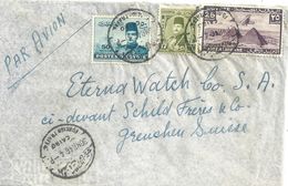 Airmail Brief  Cairo - Grenchen              1946 - Lettres & Documents