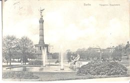 Berlin. Tiergarten Siegessaule. 1910. à Melle Michel, Receveuse à La Gare De Valenciennes.  1910 - Tiergarten