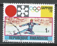 Rwanda 1971. Scott #439 (U) Winter Olympic Games, Sapporo, Figure Skating - Gebruikt