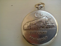 RARE : RUSSIAN SERKISOF DEMIRYOLU RAILWAY  ( SILVER ) - Montres Gousset