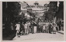 Carte Photo 68 Fêtes Libération Aout 1946 MASEVAUX Rue Pavoisée - Masevaux