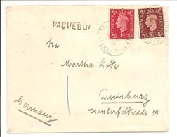 Paquebot Oropesa P.S.N.C. Larochelle Sur TP Great Britain - Maritime Post