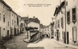 CPA - CHATEL-sur-MOSELLE (88) - Aspect De La Rue Paul-Richard En 1936 - Chatel Sur Moselle