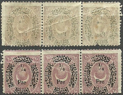 Turkey; 1876 Duloz Postage Stamp Type V. ERROR "Abklatsch Overprint" - Ungebraucht
