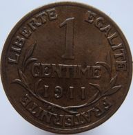 LaZooRo: France 1 Centime 1911 XF / UNC - 1 Centime