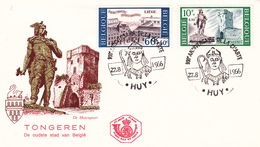 1385 1388 TOUR  FDC   Tourisme Tongeren 27-8-1966  Huy €1,5 - 1961-1970