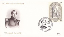 2003  PC P617 FDC   Roi 150 Ans Dynastie Parlement 14-3-1981 5335 Natoye €1,9 - 1981-1990