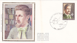 2025  PC  FDC Soie   Culture Personnalités Culturelles 7-11-1981 1410 Waterloo €1,5 - 1981-1990