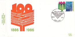 2239  MET P815 FDC   Syndicat 100 Ans Syndicalisme Chrétien 13-12-1986 4020 Liège €2 - 1981-1990