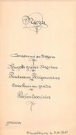 07515 "MENU  EXCELSIOR - CASABLANCA 1921" ORIGINALE. - Menus