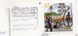 Allemagne--2004--beau Timbre Seul  Sur Carte Postale BERLIN  WM Football  2006 Pour La France --cachet CBM - Lettres & Documents