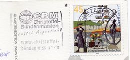 Allemagne--2004--beau Timbre Seul  Sur Carte Postale BERLIN  WM Football  2006 Pour La France --cachet CBM - Brieven En Documenten