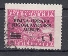 Litorale Sloveno (1947) - Usato - Jugoslawische Bes.: Slowenische Küste