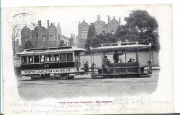 Vic173 / Australien, Melbourne, Strassenbahn Und Hospital 1904 Nach Spanien - Briefe U. Dokumente