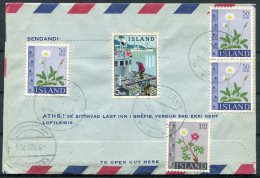 1962 Iceland Aerogramme, Aerogram, Loftbref. Reykjavik Postur. Kopavogur Registered - Covers & Documents