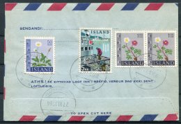 1962 Iceland Aerogramme, Aerogram, Loftbref. Reykjavik Postur. Kopavogur Registered - Covers & Documents