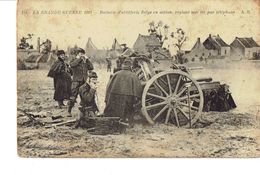 Cpa La Grande Guerre Une Batterie Belge - Andere & Zonder Classificatie