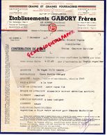 79- LES AUBIERS-49- SOMLOIRE- RARE LETTRE ETS. GABORY FRERES-GRAINS GRAINES FOURRAGERES-HORTICULTURE AGRICULTURE-1945 - Agriculture