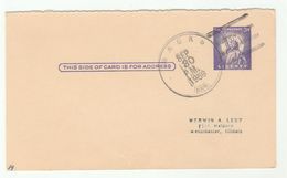 1959 Macks Ark USA Postal STATIONERY CARD Cover Stamps - 1941-60