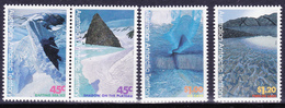 AAT 1996 Australia Antarctic Landscapes  Christian Clare Robinson (Yv 106 To 109 ; Scott 113-6 ) MNH - Esploratori E Celebrità Polari