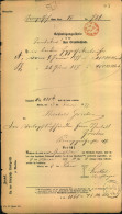 1877, BERLIN C. 2 F D, Roter Frankostempel Auf Behändigungsschein. - Máquinas Franqueo (EMA)