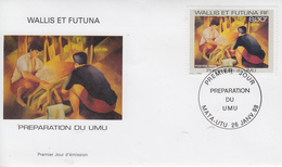 Enveloppe  FDC   1er   Jour     WALLIS  Et  FUTUNA     Préparation  Du  Umu    1998 - FDC