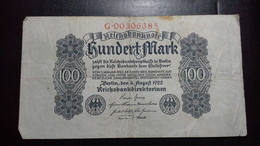 Deutsches Reich 100 Mark  ( 4.8.1922) ( Rosenberg 72/ Pick 75) - 100 Mark