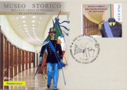 Italia 2017 Maximum Card FDC 80° Anniversario Istituzione Del Museo Storico Della Guardia Di Finanza In Roma - Police - Gendarmerie