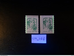 Delcampe - 2017  MARIANNE CIAPPA Et KAWENA ADHÉSIF SANS MENTION " 20g " LETTRE VERTE VARIÉTÉ PHOSPHORE À GAUCHE ET À DROITE YT1215a - Unused Stamps
