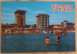 MIRAMARE DI RIMINI - Spiaggia - Alberghi Visti Dal Mare - VG - Rimini