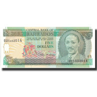 Billet, Barbados, 5 Dollars, Undated (1996), Undated, KM:47, NEUF - Barbados (Barbuda)