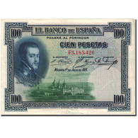 Billet, Espagne, 100 Pesetas, 1925, 1925-07-01, KM:69c, TTB+ - 100 Pesetas