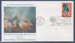 = Conférences Des Nations Unies Sur L'eau à Mar Del Plata Enveloppe 1er Jour New-York 22.4.77 N°276 Symboles - FDC