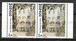 MONACO 1709 En Paire Neufs Sans Gomme - Used Stamps